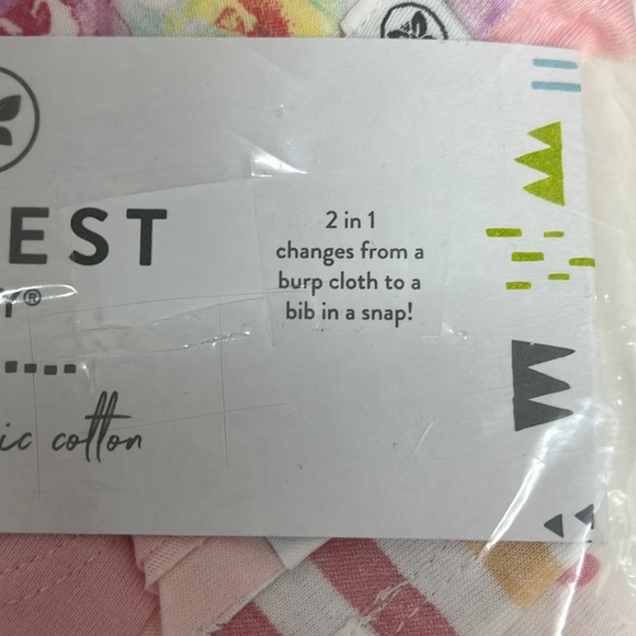 HonestBaby Organic Cotton Bandana Drool Bib 5 pack. 1684 - Picture 3 of 6